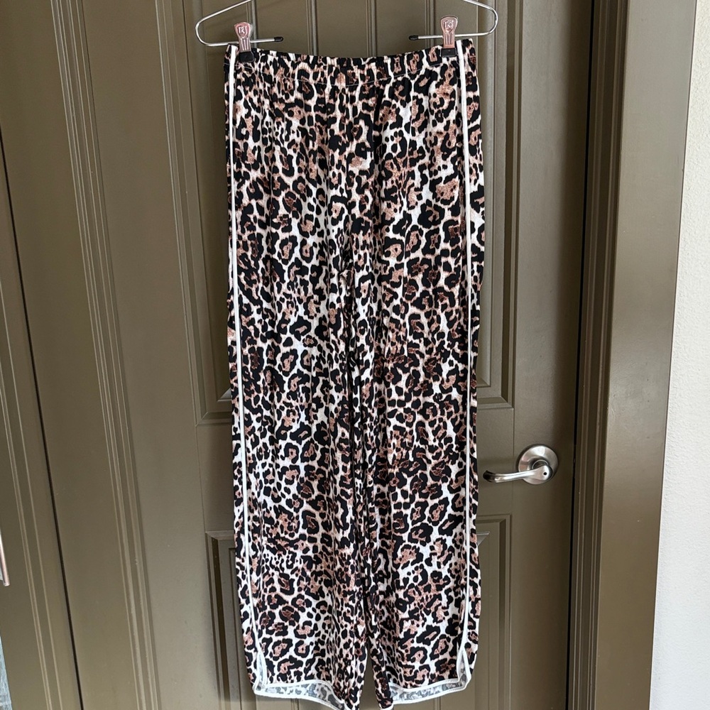 Aerie Off Duty Satin Piping Trouser Pj size XS